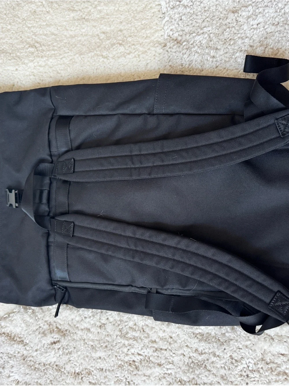 Timbuk2 Black Roll-Top Backpack with Front Zip Pocket